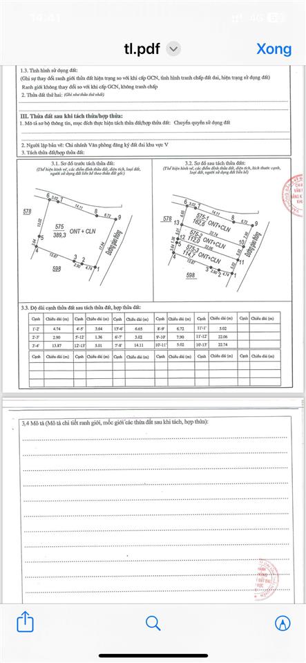 Bán đất ven khu công nghiệp cách mặt đường 266c 600m