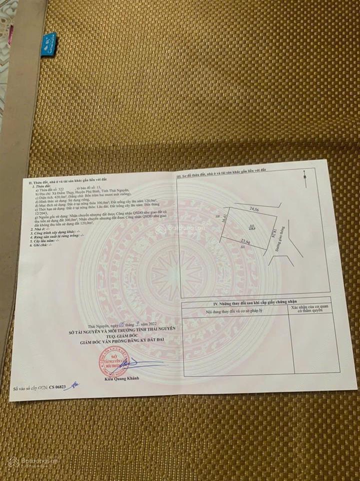 Bán đất ven khu công nghiệp cách mặt đường 266c 600m