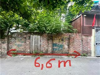 Hiếm, mảnh đất duy nhất còn sót lại ngõ thông ô tô, đất đẹp không lỗi phong thuỷ, mặt tiền 6,6m