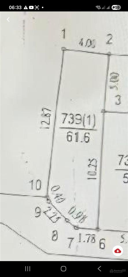 Bán gấp mảnh đất hoa hậu 58m2 , ô tô ngủ trong đất  cách trục chính 10m , xã vân tảo giá đầu tư