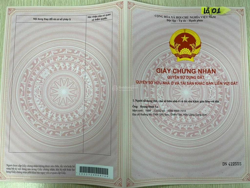 Chính chủ cắt lỗ lô đất view hồ sinh thái + sát ql 217b quy hoạch 42m giá chỉ 1 triệu/m²