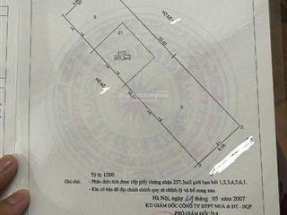 Bán nhà mặt phố trần điền, 1 mặt phố + 1 mặt ngõ ô tô tránh, 257m2 , 4 tầng, mt 8,1m, giá 85 tỷ