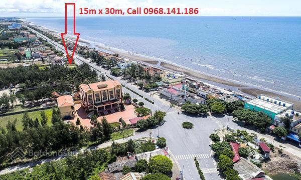 Bán đất mặt biển thịnh long 410m² mặt tiền 15m trung tâm bãi tắm, kcn, logistics...18tr/m2