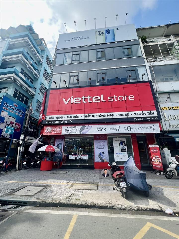 Bán nhà thương hiệu ngay mặt tiền 3 tháng 2  dt 10x20m  4 tầng  hđt 205 tr/th  giá 46 tỷ