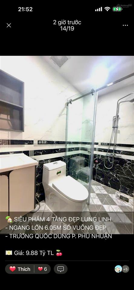 Cách mt 1 cănngay trục đường nguyễn văn trỗip.n nhà ngang 6m 4tầng  chỉ 9,8 tỷtl 0903 155 ***