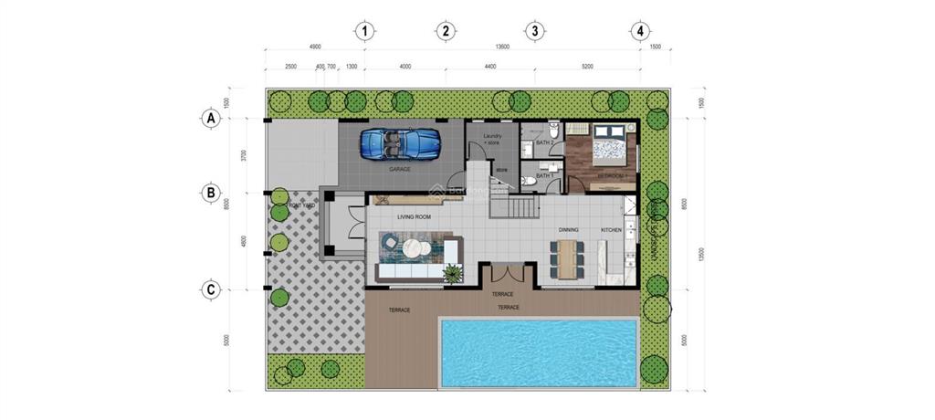 Bán biệt thự đơn lập khu resort vùng xanh địa trung hải