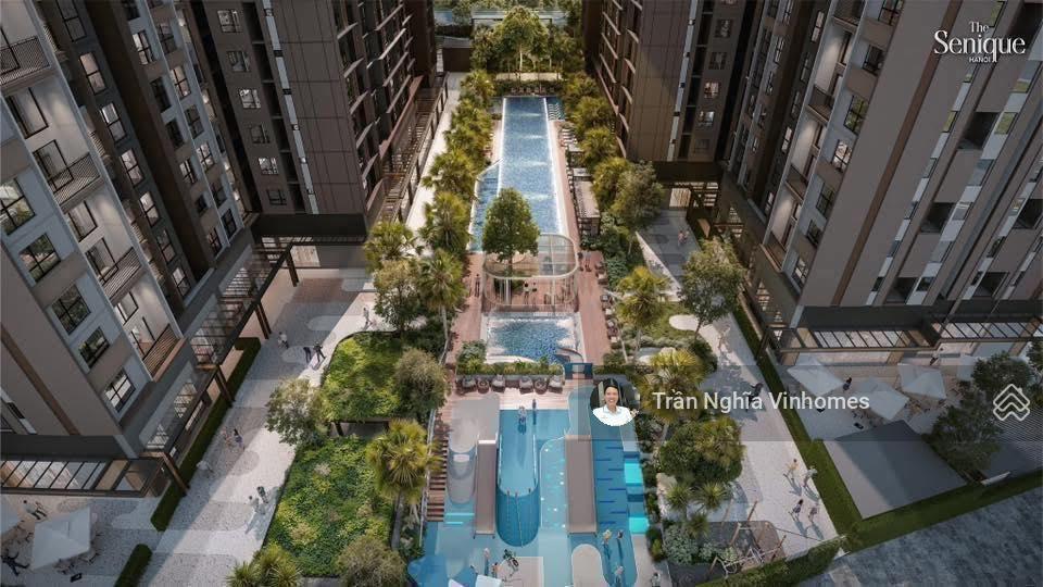 Căn duplex biệt thự trên không diện tích 117,5m2 ban công đông nam giá tốt nhất the senique hà nội