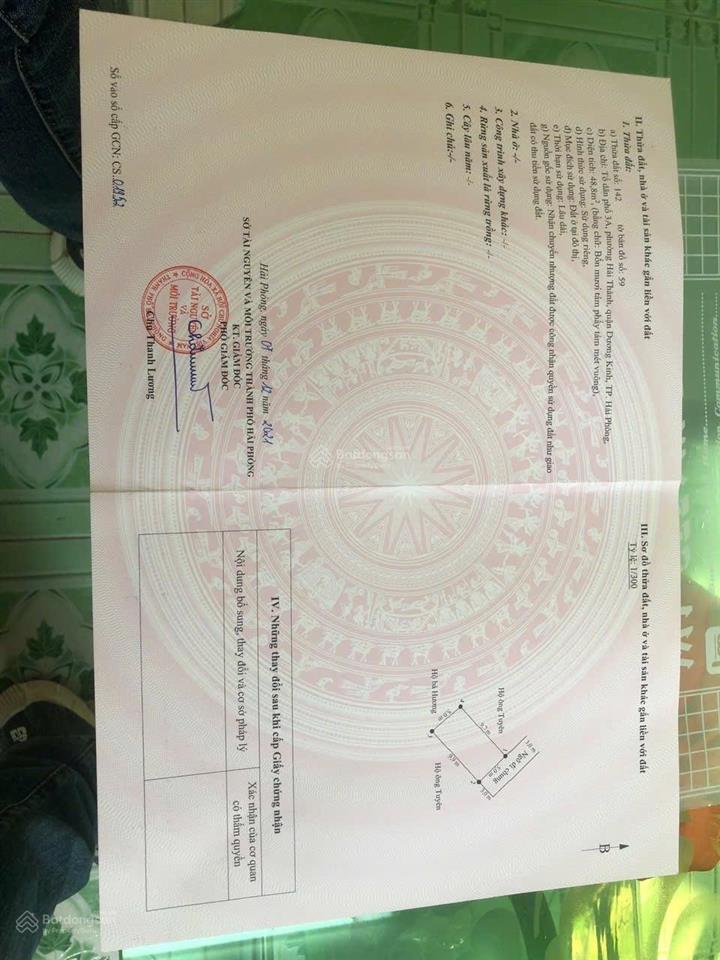 Bán lô đất hải thành, dương kinh gần trung tâm hành chính phường  ô tô vào tận nơi