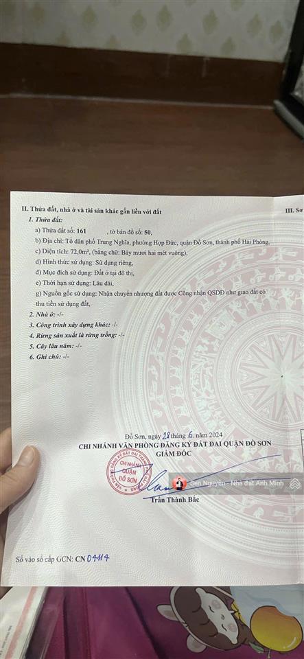 Lô góc đường trung nghĩa, đồ sơn chỉ 2.25 tỷ