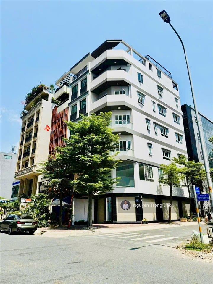 Bán nhà mặt phố 100m2(5*20m), 7 tầng, khu thạnh mỹ lợi, quận 2, xây hầm, sổ hc, căn góc, đường lớn.