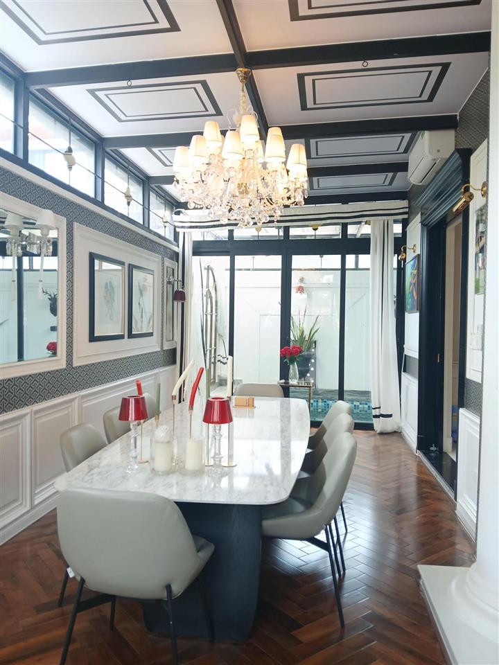 Cho thuê biệt thự 280m2(14*20m), saigon mystery đảo kim cương, quận 2, 6pn, phòng karaoke, hồ bơi