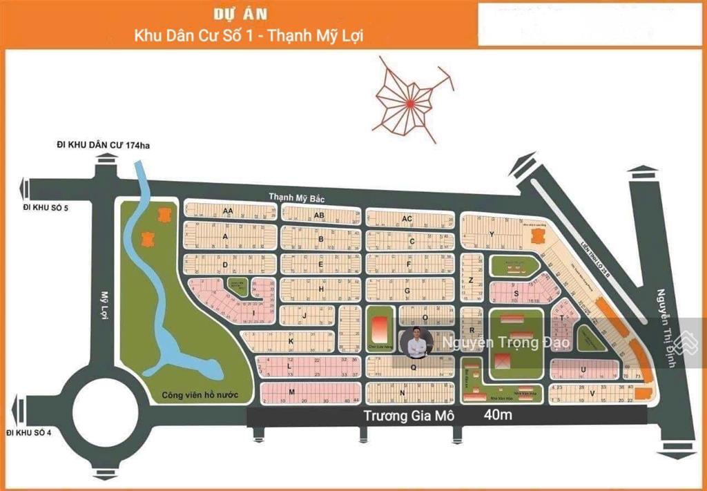 Bán đất nền kdc số 1, thạnh mỹ lợi, quận 2, 90m2 (5*18m), sổ hồng riêng, đường 40m, khu qh đồng bộ