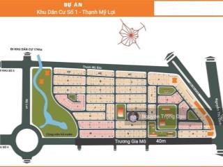 Bán đất nền kdc số 1, thạnh mỹ lợi, quận 2, 90m2(5*18m), sổ hồng riêng, đường 40m, khu qh đồng bộ