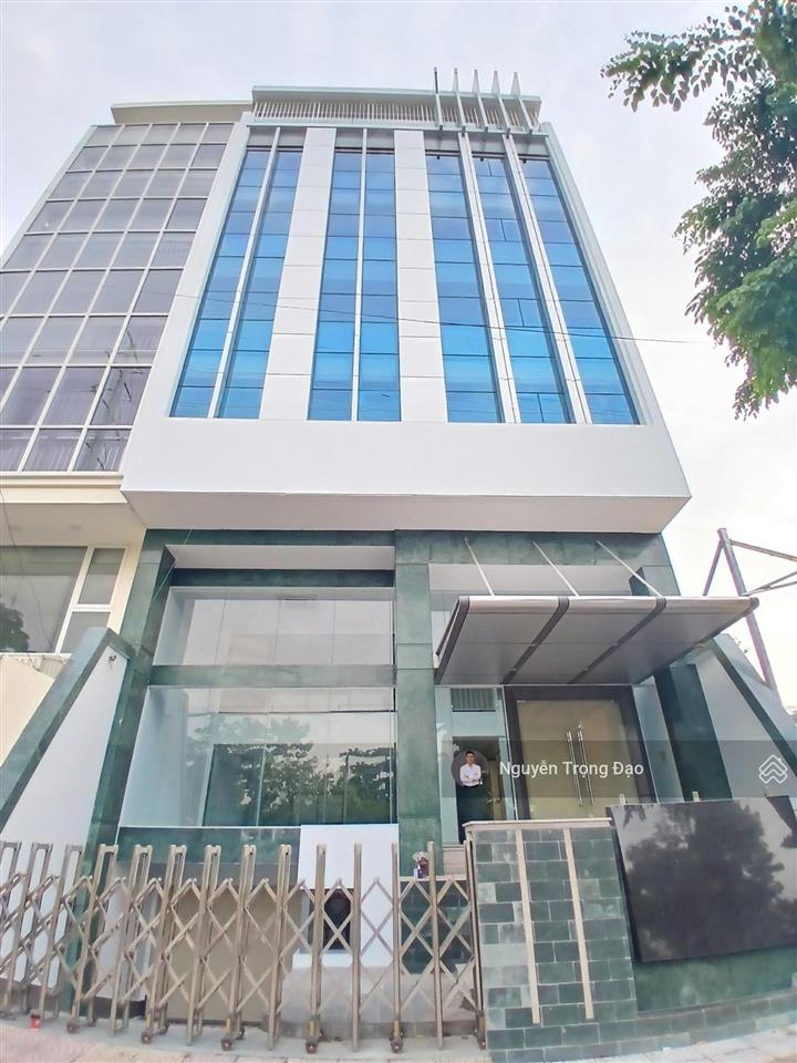 Cho thuê tòa văn phòng khu thạnh mỹ lợi  đảo kc  mt đồng văn cống  10*22m/1250m2/hầm+7lầu  pccc