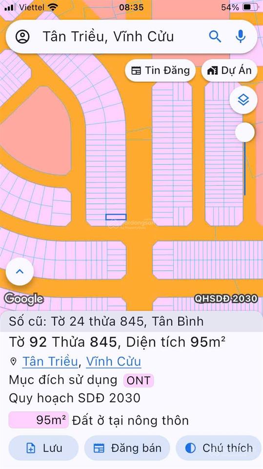 Chính chủ cần bán gấp lô đất đẹp 95m đường nhựa lớn