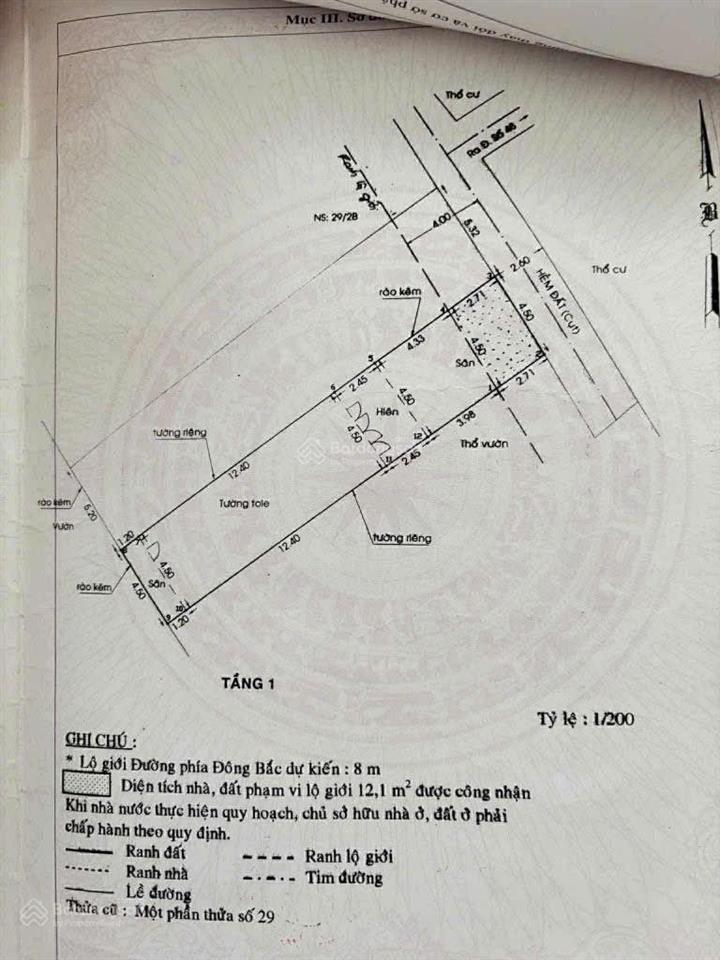 Bán nhà đường 48, hiệp bình chánh  sân rộng để 20 chiếc xe máy