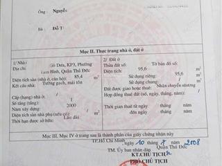 Bán nhà đường số 10 tam bình  lô góc mà lộ giới nhỏ xíu, hiếm thấy!