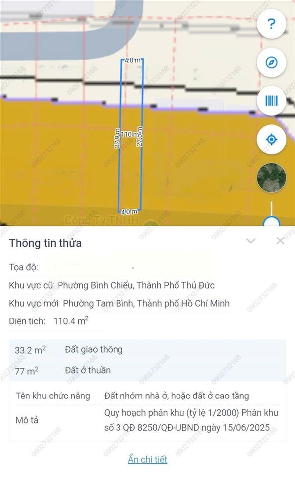 Bán đất phường bình chiểu  4.1x28 2 mặt tiền hẻm xe hơi  vị trí siêu đẹp