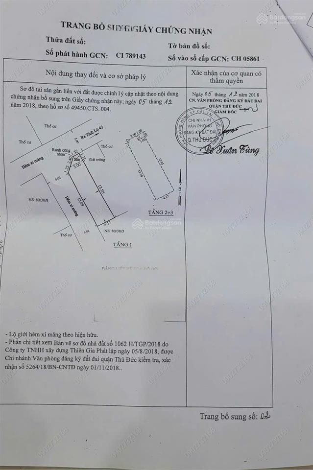 Bán nhà 3 tầng hẻm xe hơi ngô chí quốc  mua 1 được 3, tiềm năng gia tăng tài sản