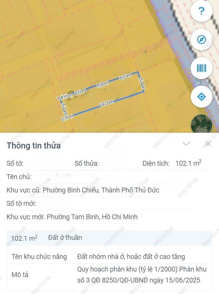BÁN NHÀ 2 TẦNG PHƯỜNG BÌNH CHIỂU - 102M2 KO QUY HOẠCH - LỘ GIỚI NHỎ XÍU - SÂN RỘNG