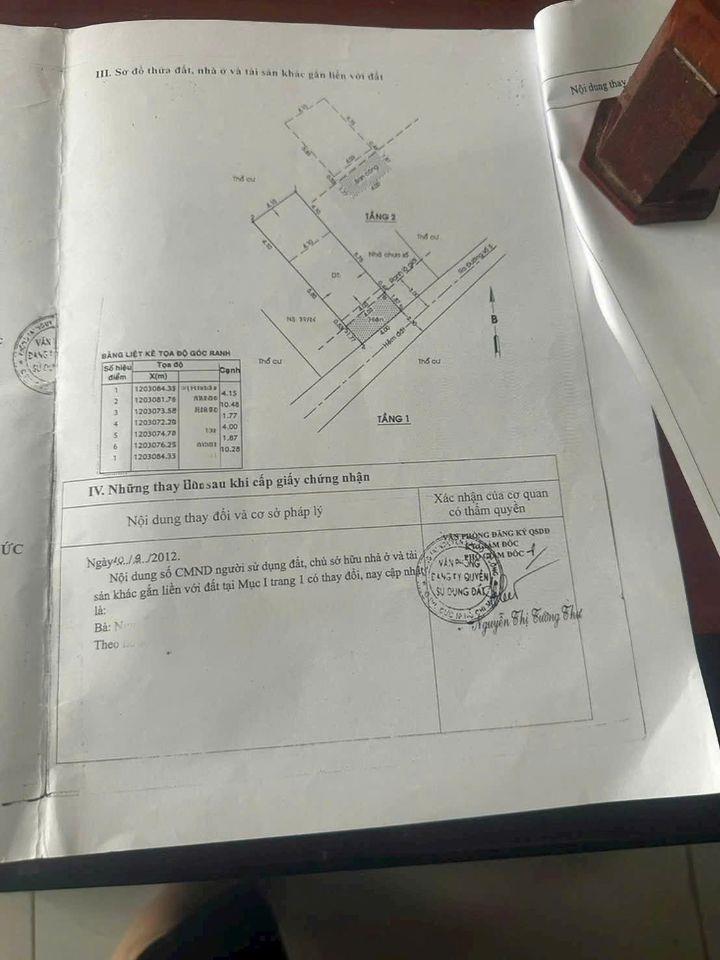 BÁN NHÀ 2 TẦNG 50M2 – SỔ RIÊNG HOÀN CÔNG PHƯỜNG LINH XUÂN THỦ ĐỨC