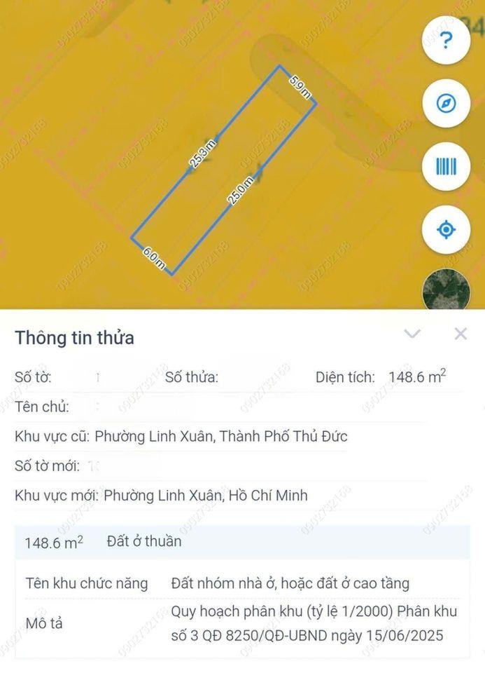 BÁN NHÀ LINH XUÂN 150M2 6X25 FULL THỔ - KO QUY HOẠCH KO LỘ GIỚI - SÂN RỘNG