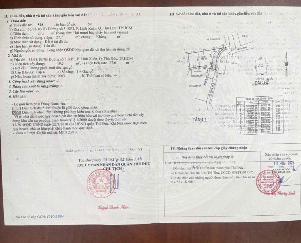 BÁN NHÀ NHỎ XINH GIÁ MỀM – NGAY SAU CÔNG AN PHƯỜNG LINH XUÂN – NHÀ ĐÚC THẬT