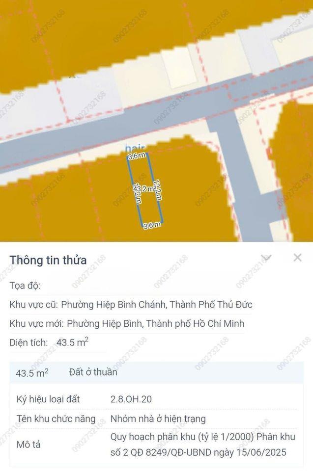 MẶT TIỀN ĐƯỜNG 49 GẦN CHỢ HIỆP BÌNH - – 44M2 3 TẦNG KHÔNG QUY HOẠCH KHÔNG LỘ GIỚI