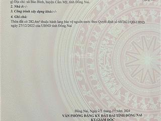 **bán đất mặt tiền xã xuân tây  gần ngã ba chốt mỹ**