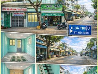 Bán nhà mặt tiền bà triệu  trung tâm hóc môn  chỉ 5,2 tỷ