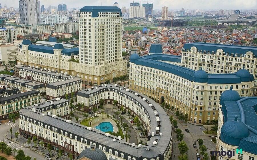 Cho thuê tòa nhà mặt phố mễ trì hạ, nam từ liêm, hà nội. dt 120m2 x 5 tầng, thang máy, thông sàn.