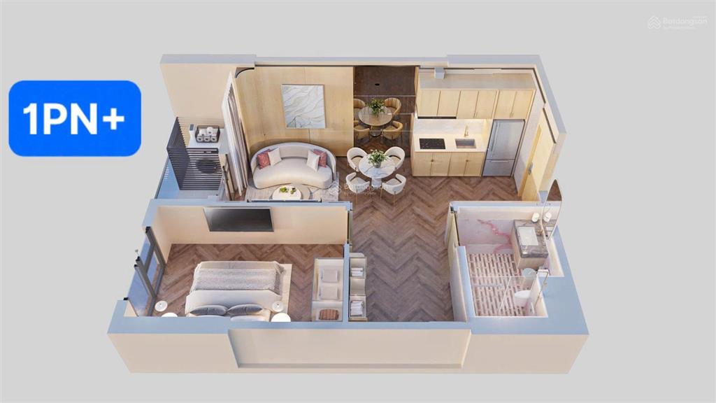 Chính chủ cần bán căn 1pn+ tầng 22 duplex  view trực diện trục đại lộ sông hồng giá 6,8 tỷ
