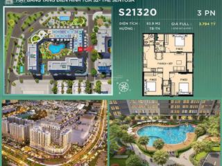 Căn hộ 3 phòng ngủ đẳng cấp tại the sentosa vinhomes star city  không gian sống xanh  83.9m2