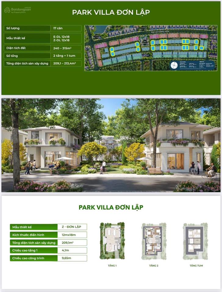 Villa đơn lập rừng mai độc bản chỉ 2 căn đối diện zen clubhouse,305.5m2 1t1l1tum, ở và kinh doanh