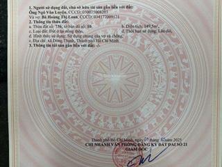 Bán đất bùi công trừng  hẻm xe hơi  xây dựng tự do