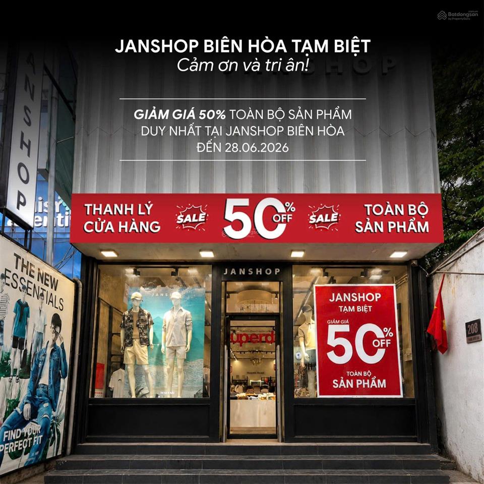 Cho thuê mặt bằng kinh doanh 236m² mặt tiền dương tử giang sát vincom biên hòa chỉ 40 tr/tháng