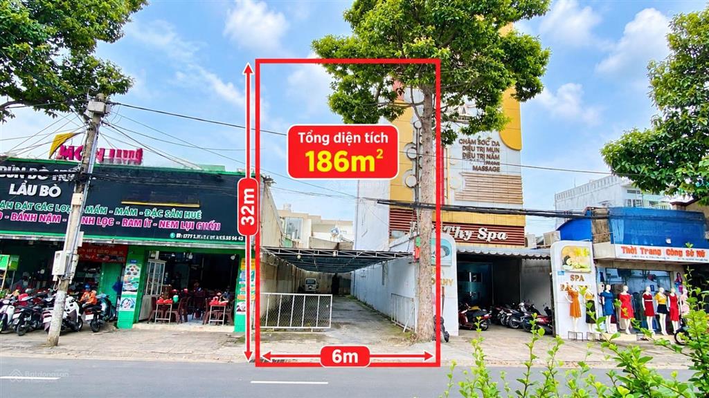 13,9 tỷ  bán lô đất 6m mặt tiền nguyễn ái quốc đối diện công viên b5 dương tử giang  p. tân phong