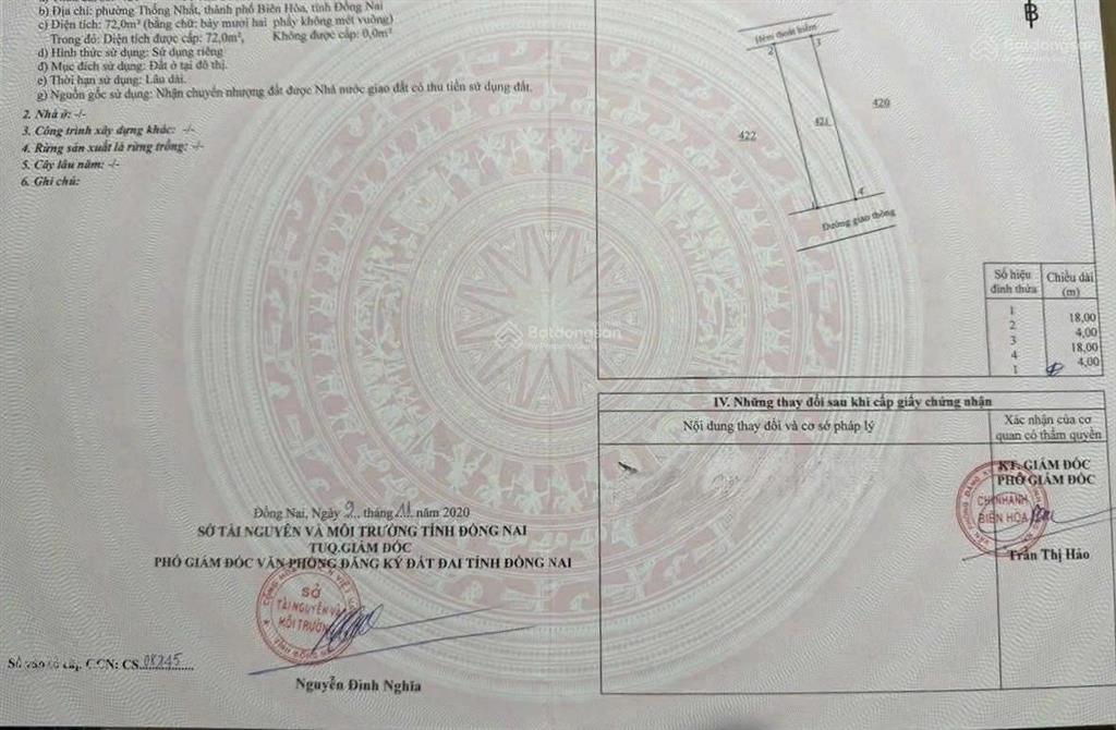 4,9 tỷ  bán lô tái định cư đường n14 khu d2d võ thị sáu  p. thống nhất