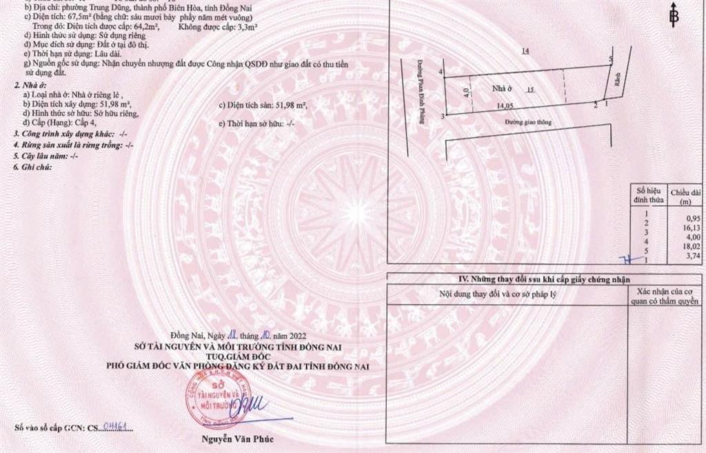 8,5 tỷ  bán căn góc 2 mặt tiền đường phan đình phùng  p. trấn biên