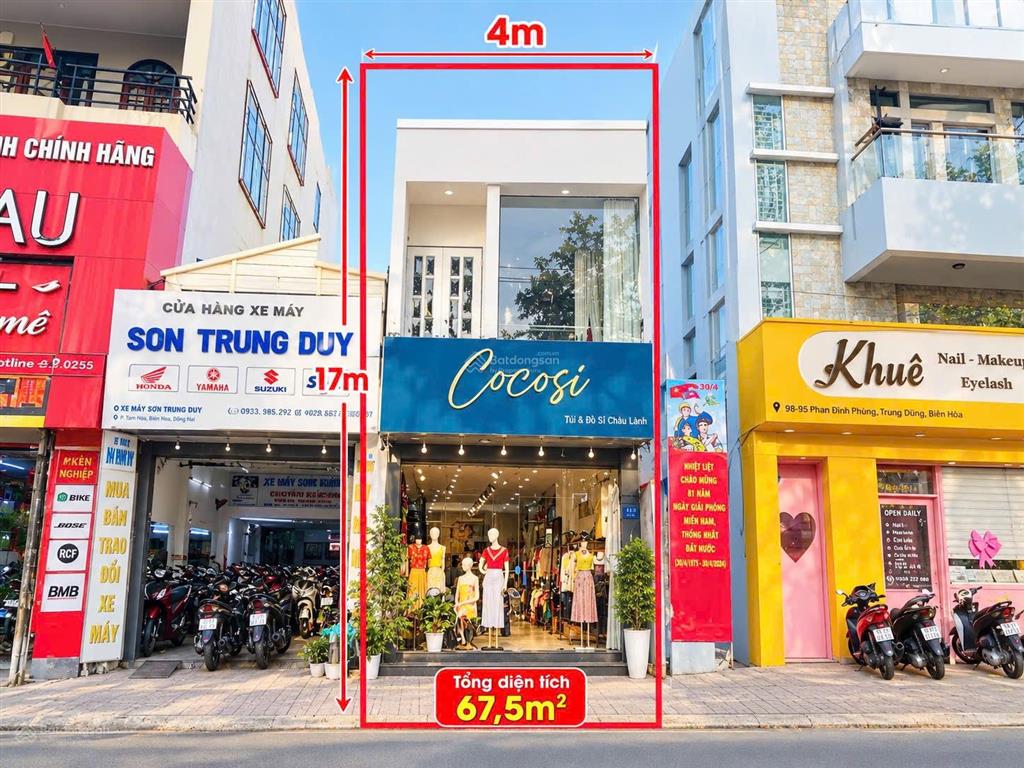8,5 tỷ  bán căn góc 2 mặt tiền đường phan đình phùng  p. trấn biên