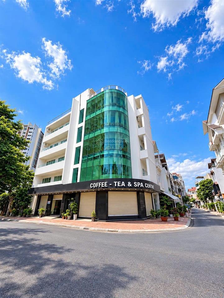 Cho thuê tòa nhà 1 trệt 4 lầu + sân thượng góc 2 mặt tiền khu d2d võ thị sáu  p. thống nhất