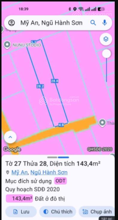 Bán đất kiệt 3m phan tứ thông đường ngũ hành sơn, phường mỹ an, ngũ hành sơn, đà nẵng