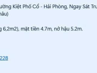 Bán Nhà Mặt Đường Lý Thường Kiệt Phố Cổ - Hải Phòng, Ngay Sát Trường Cấp 2 Hồng Bàng