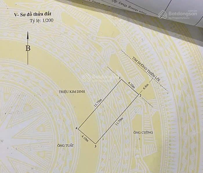 Bán đất mặt đường thiên lôi gần ngã 4 phúc tăng