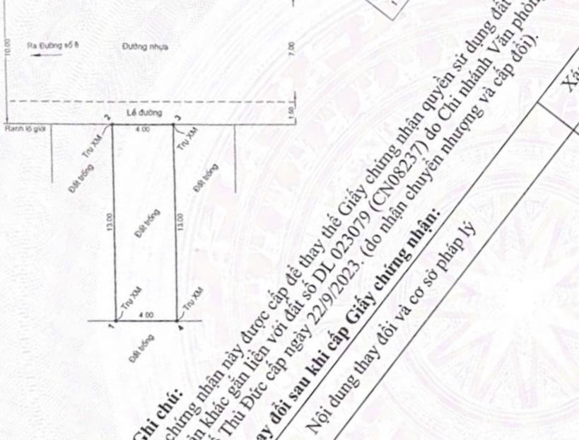Đất long phước  2,15 tỷ  52m2  xây cao. dân cư hiện hữu  đường 10m có lề.
