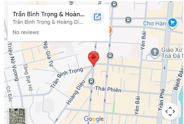 Tôi chính chủ đang cần cho thuê mặt bằng kinh doanh 548 hoàng diệu, đà nẵng, diện tích 25m²