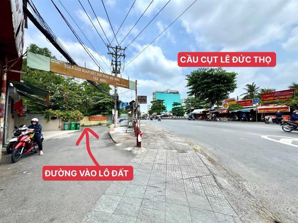 Bán đất hẻm xe hơi đường lê văn thọ phường 14 quận gò vấp