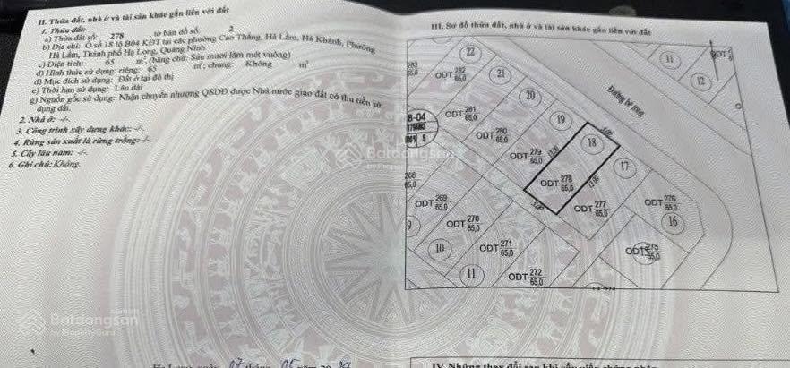 Chính chủ cần bán gấp ô đất 65m  kđt lideco gđ1