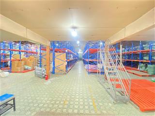 Cho thuê kho 1.400m² có sẵn kệ sắt, mặt tiền 62 tân thành, quận tân phú  120.000đ/m²