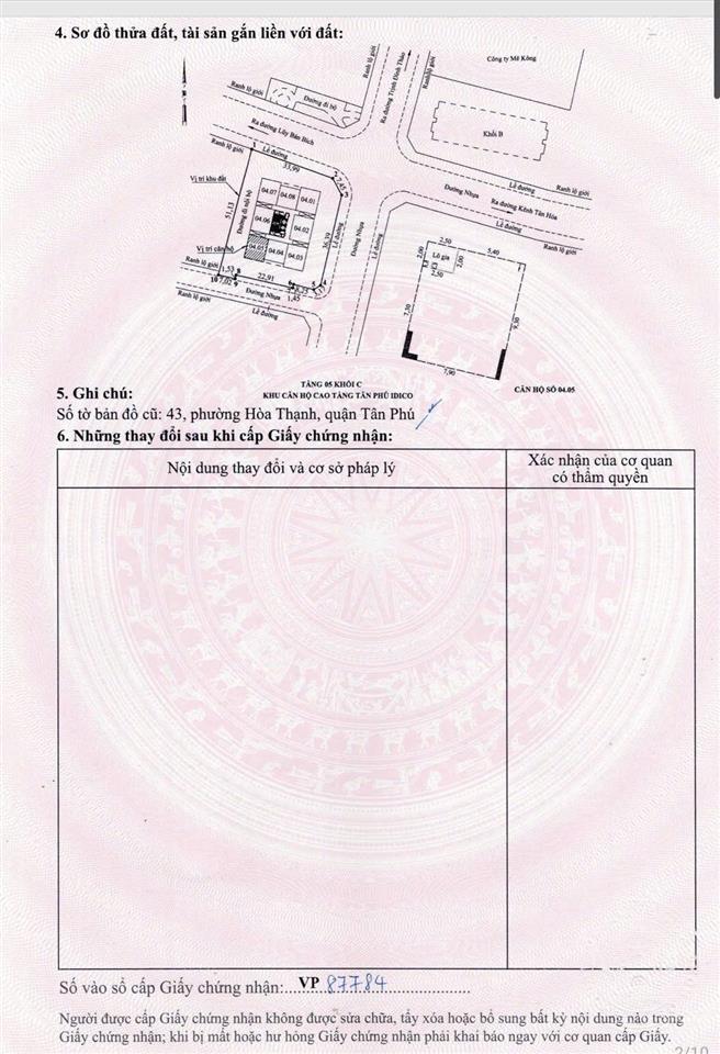 Chính chủ bán gấp chung cư idico tân phú 67m2  giá 3 tỷ 6